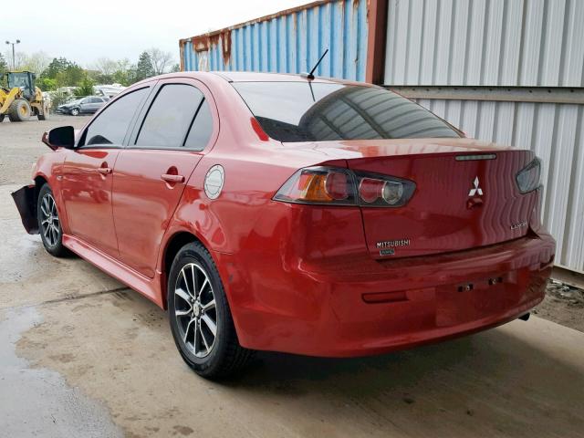 JA32V2FW9FU001424 - 2015 MITSUBISHI LANCER SE RED photo 3