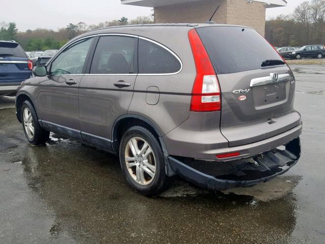 5J6RE4H79AL025488 - 2010 HONDA CR-V EXL GRAY photo 3