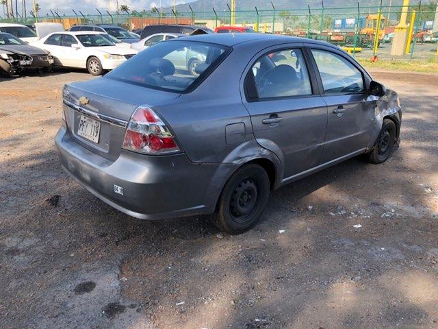 KL1TD56677B053777 - 2007 CHEVROLET AVEO BASE Сұр фото 4
