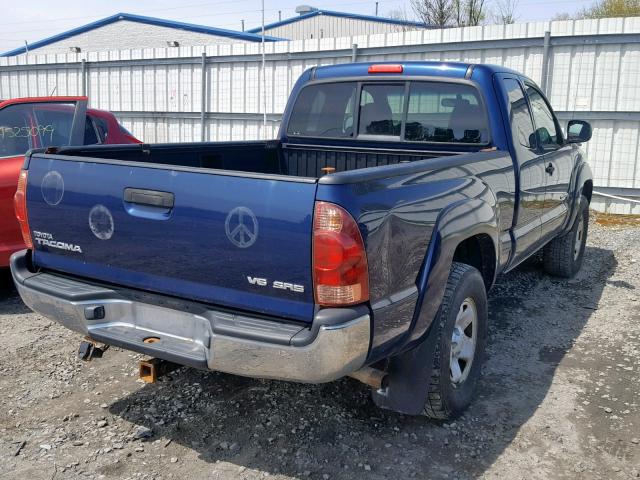 5TEUU42N36Z317303 - 2006 TOYOTA TACOMA ACC BLUE photo 4