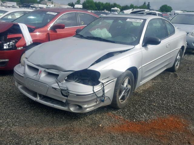 1G2NW12E42C244548 - 2002 PONTIAC GRAND AM G SILVER photo 2