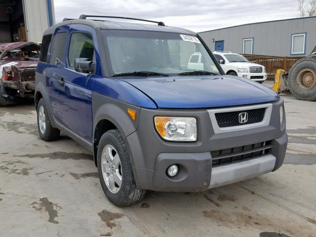 5J6YH28584L012564 - 2004 HONDA ELEMENT EX BLUE photo 1