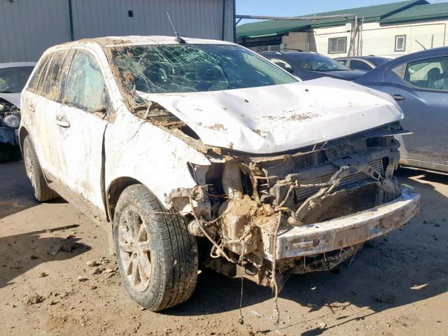 2FMDK3J95DBC84669 - 2013 FORD EDGE SEL WHITE photo 1