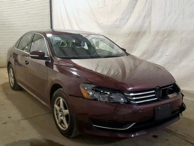 1VWBT7A32EC090157 - 2014 VOLKSWAGEN PASSAT SE MAROON photo 1