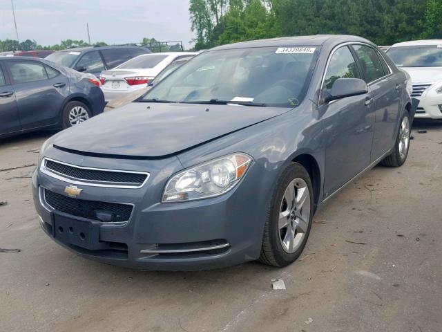 1G1ZH57B094104684 - 2009 CHEVROLET MALIBU 1LT GRAY photo 2
