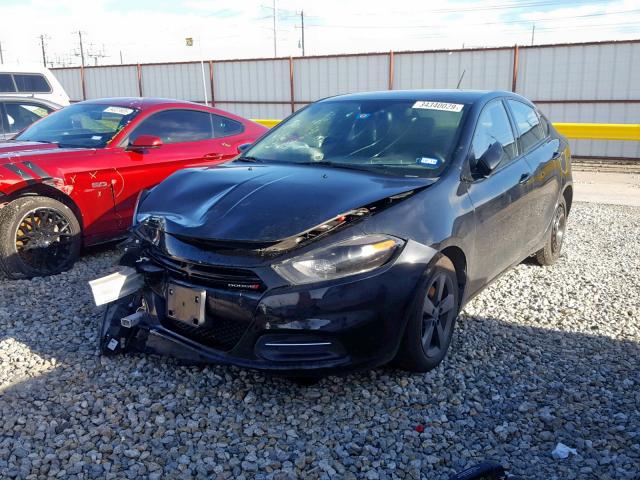 1C3CDFBB8FD286057 - 2015 DODGE DART SXT BLACK photo 2