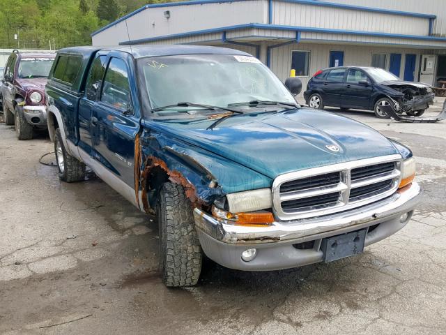 1B7GG22X6XS103437 - 1999 DODGE DAKOTA GREEN photo 1