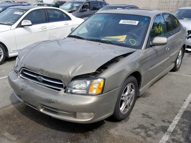 4S3BE656417200284 - 2001 SUBARU LEGACY GT GOLD photo 2