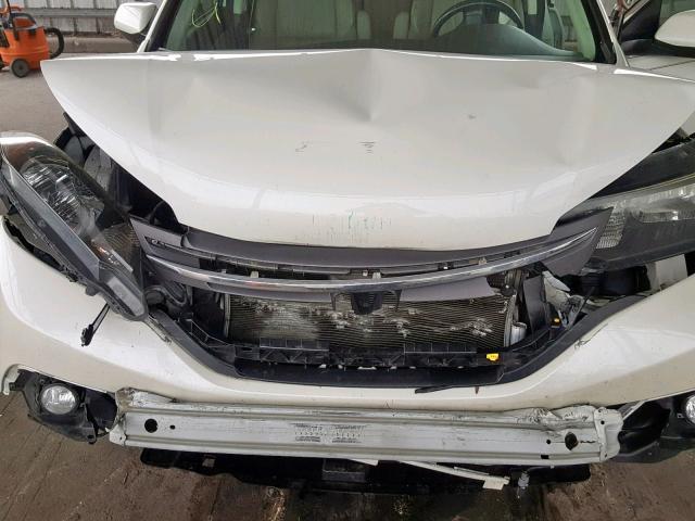 5J6RM3H74EL010383 - 2014 HONDA CR-V EXL WHITE photo 7