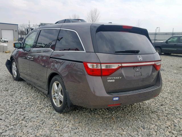 5FNRL5H90BB104443 - 2011 HONDA ODYSSEY TO GRAY photo 3