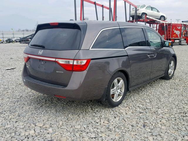 5FNRL5H90BB104443 - 2011 HONDA ODYSSEY TO GRAY photo 4