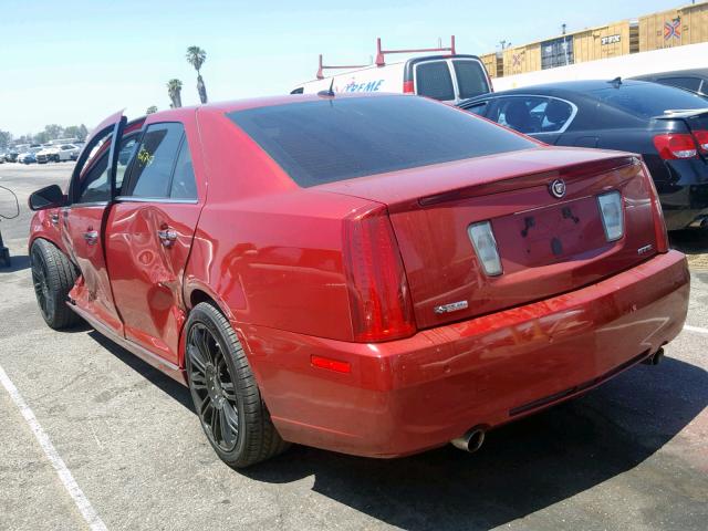 1G6DZ67A680166028 - 2008 CADILLAC STS RED photo 3