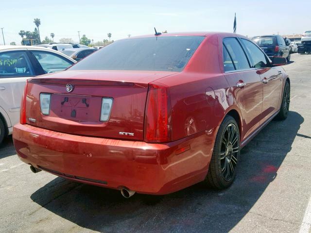1G6DZ67A680166028 - 2008 CADILLAC STS RED photo 4