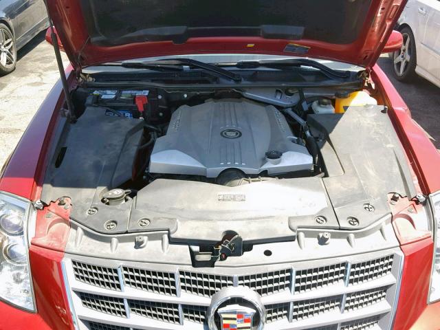 1G6DZ67A680166028 - 2008 CADILLAC STS RED photo 7
