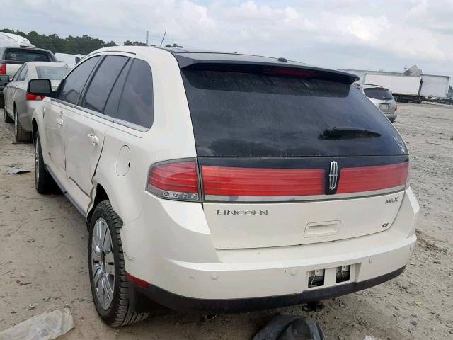 2LMDU68C78BJ02686 - 2008 LINCOLN MKX WHITE photo 3