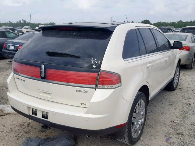 2LMDU68C78BJ02686 - 2008 LINCOLN MKX WHITE photo 4