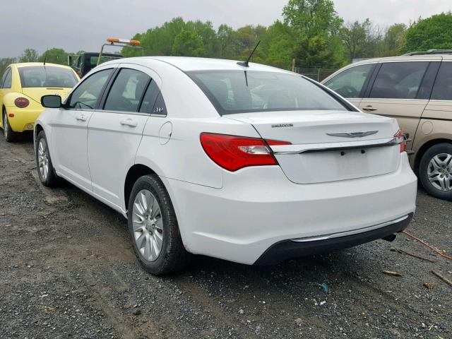 1C3CCBABXCN295961 - 2012 CHRYSLER 200 LX WHITE photo 3