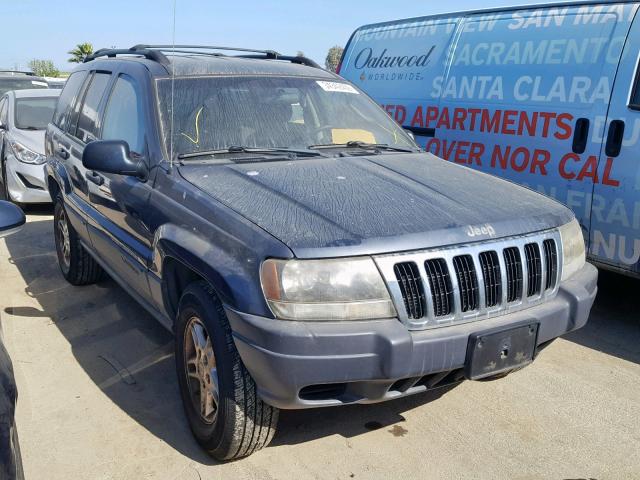 1J4GW48S03C533229 - 2003 JEEP GRAND CHER BLUE photo 1