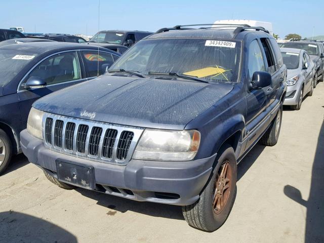 1J4GW48S03C533229 - 2003 JEEP GRAND CHER BLUE photo 2