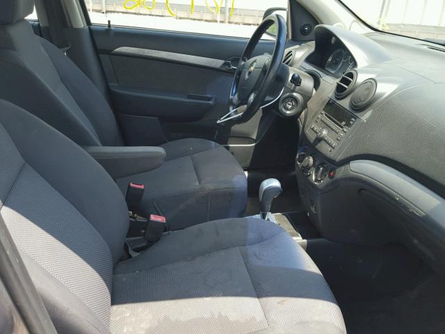 KL1TD5DE7BB152473 - 2011 CHEVROLET AVEO LS SILVER photo 5