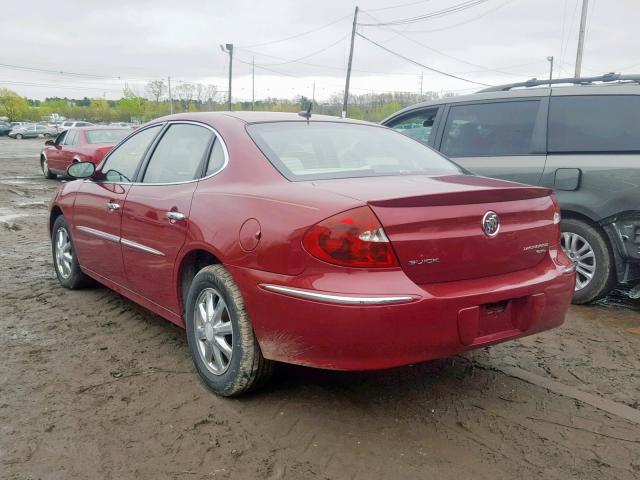 2G4WD582161168711 - 2006 BUICK LACROSSE C RED photo 3