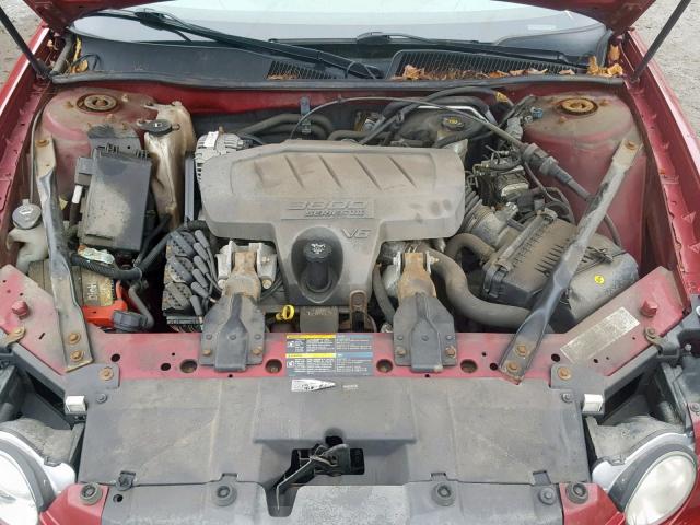 2G4WD582161168711 - 2006 BUICK LACROSSE C RED photo 7