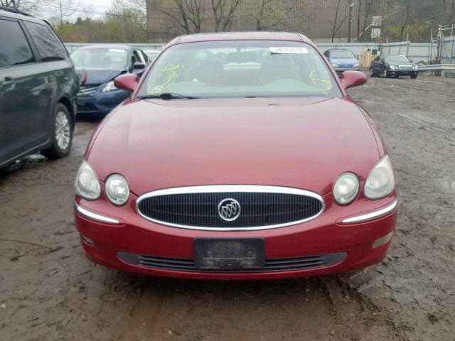 2G4WD582161168711 - 2006 BUICK LACROSSE C RED photo 9