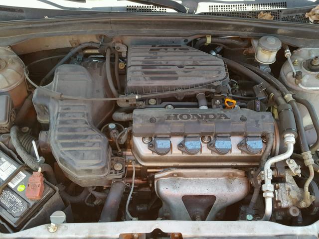 2HGES164X4H562328 - 2004 HONDA CIVIC DX SILVER photo 7