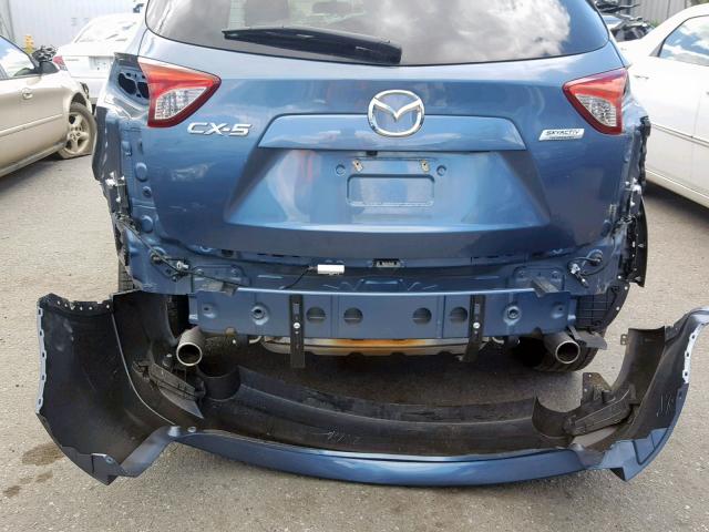 JM3KE2CY1G0773195 - 2016 MAZDA CX-5 TOURI BLUE photo 9