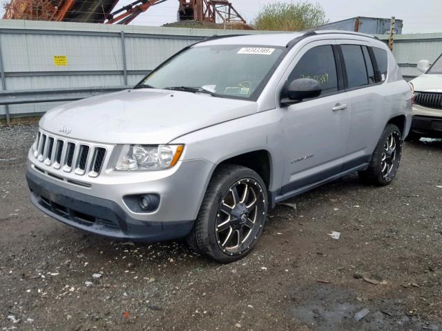 1C4NJDBBXCD553177 - 2012 JEEP COMPASS SP ვერცხლისფერი ფოტო 2