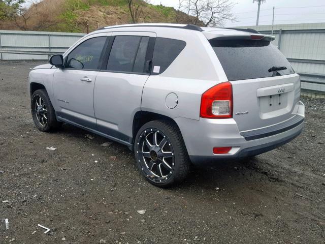 1C4NJDBBXCD553177 - 2012 JEEP COMPASS SP SILVER photo 3