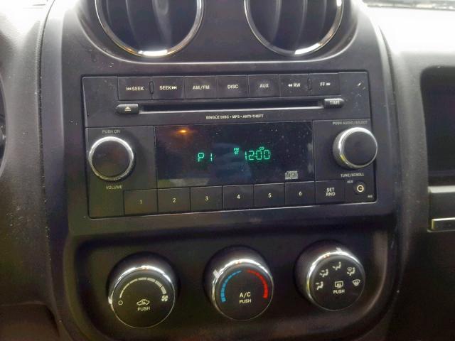 1C4NJDBBXCD553177 - 2012 JEEP COMPASS SP ვერცხლისფერი ფოტო 9