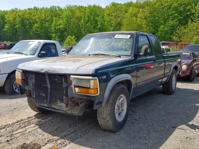 1B7GL23X8RS511984 - 1994 DODGE DAKOTA GREEN photo 2