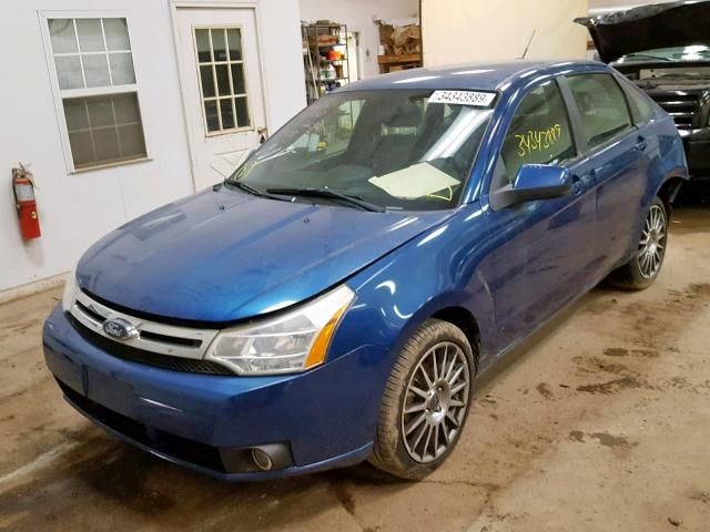 1FAHP36N69W212632 - 2009 FORD FOCUS SES BLUE photo 2