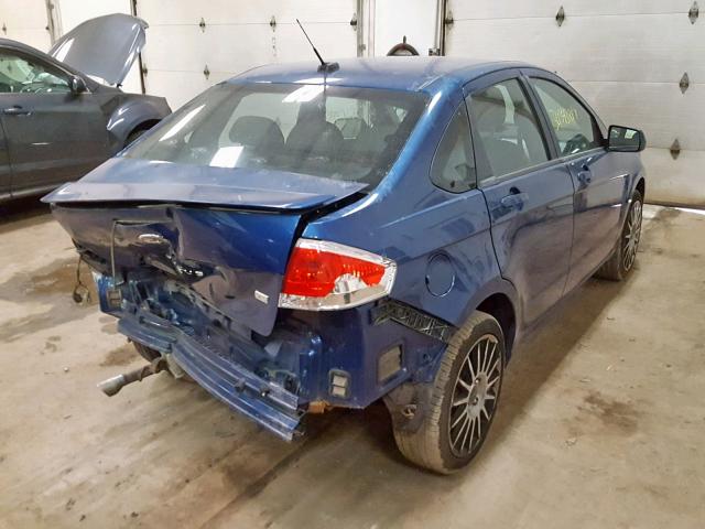 1FAHP36N69W212632 - 2009 FORD FOCUS SES BLUE photo 4