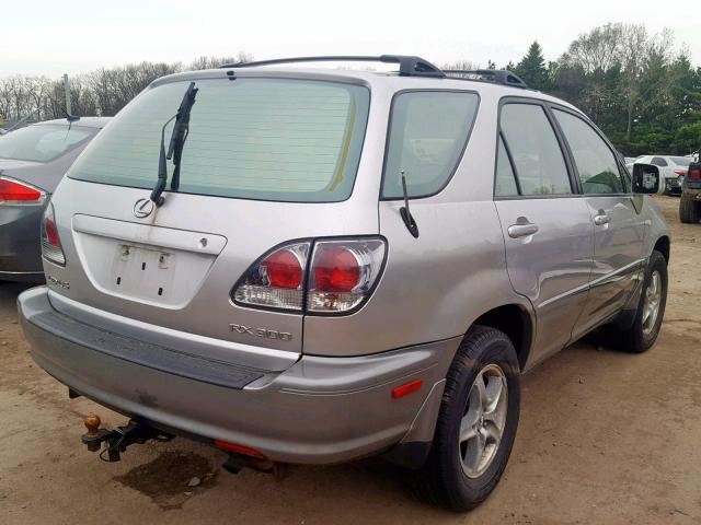 JTJHF10U720284284 - 2002 LEXUS RX 300 SILVER photo 4