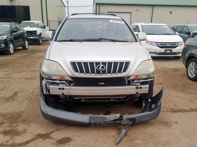 JTJHF10U720284284 - 2002 LEXUS RX 300 SILVER photo 9