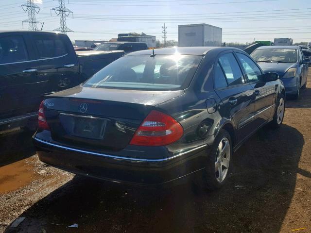 WDBUF70J13A106116 - 2003 MERCEDES-BENZ E 500 BLACK photo 4