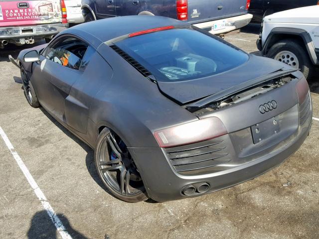 WUAAU34278N005221 - 2008 AUDI R8 4.2 QUA GRAY photo 3