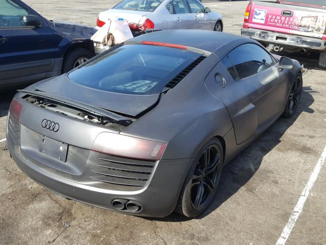 WUAAU34278N005221 - 2008 AUDI R8 4.2 QUA GRAY photo 4