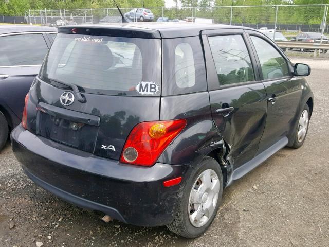 JTKKT624540065962 - 2004 TOYOTA SCION XA BLACK photo 4