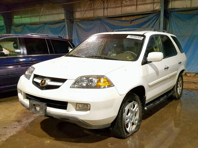 2HNYD18735H544326 - 2005 ACURA MDX TOURIN WHITE photo 2