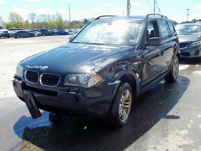 WBXPA93405WD16135 - 2005 BMW X3 3.0I BLACK photo 2