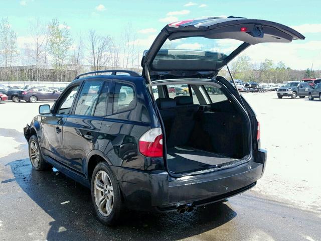 WBXPA93405WD16135 - 2005 BMW X3 3.0I BLACK photo 3