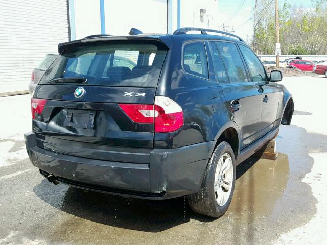 WBXPA93405WD16135 - 2005 BMW X3 3.0I BLACK photo 4