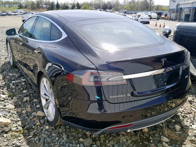 5YJSA1CP2DFP06592 - 2013 TESLA MODEL S BLACK photo 3