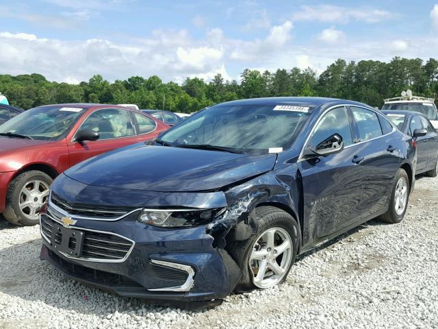 1G1ZB5ST2HF271052 - 2017 CHEVROLET MALIBU LS 蓝色 照片 2