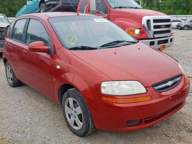 KL1TD66657B789414 - 2007 CHEVROLET AVEO BASE Qırmızı foto 1