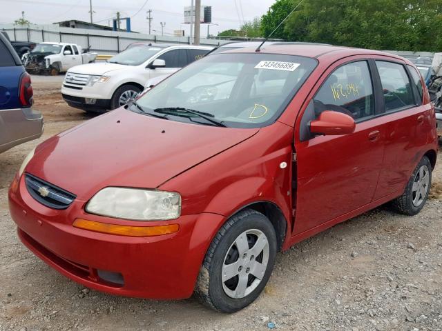 KL1TD66657B789414 - 2007 CHEVROLET AVEO BASE Qırmızı foto 2