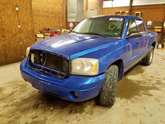 1D7HW48K67S241385 - 2007 DODGE DAKOTA QUAD SLT  photo 2